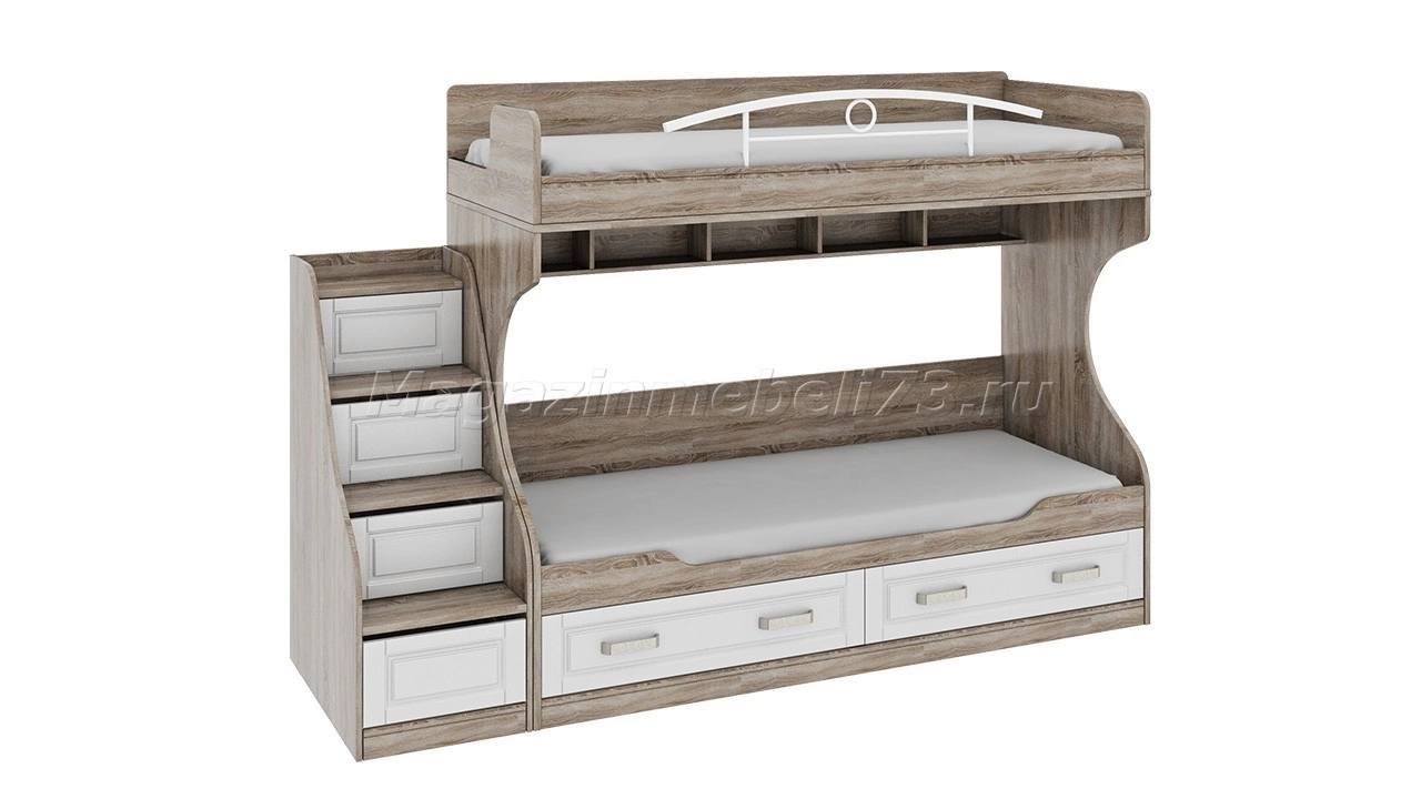 Двухъярусная кровать «Прованс» СМ-223.11.001