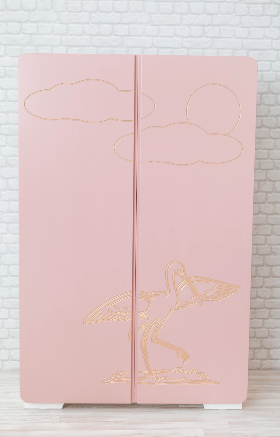 Шкаф 2-х Дверный с Внутренними Ящиками МДФ Софт Патина