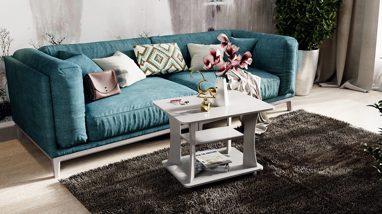 Стол Журнальный Тип 8 Ясень Шимо/Ш-600× Д-800 × В-583 мм