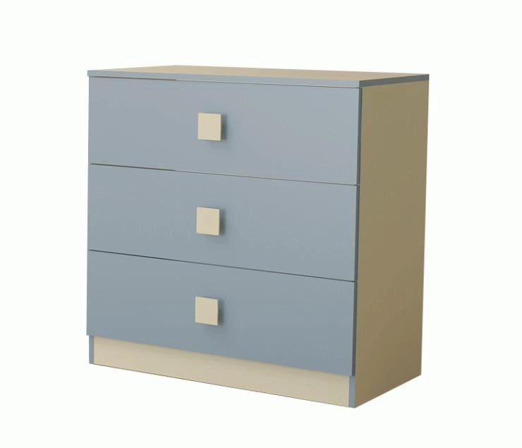 Комод 800 мм в Цвете Василек/Фламинго