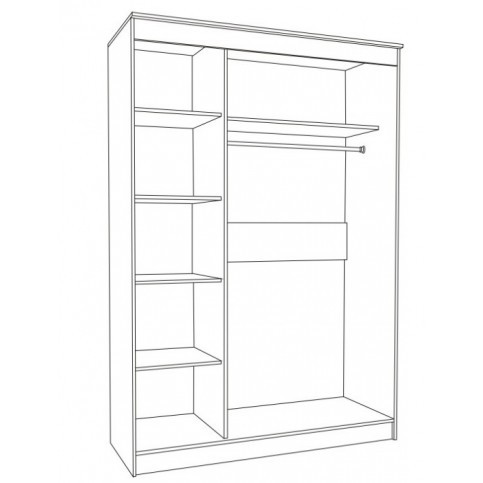 Афина Шкаф 3-х Створчатый МДФ (Ш-1500 х В-2100 х Г-500 мм)/Разные Цвета