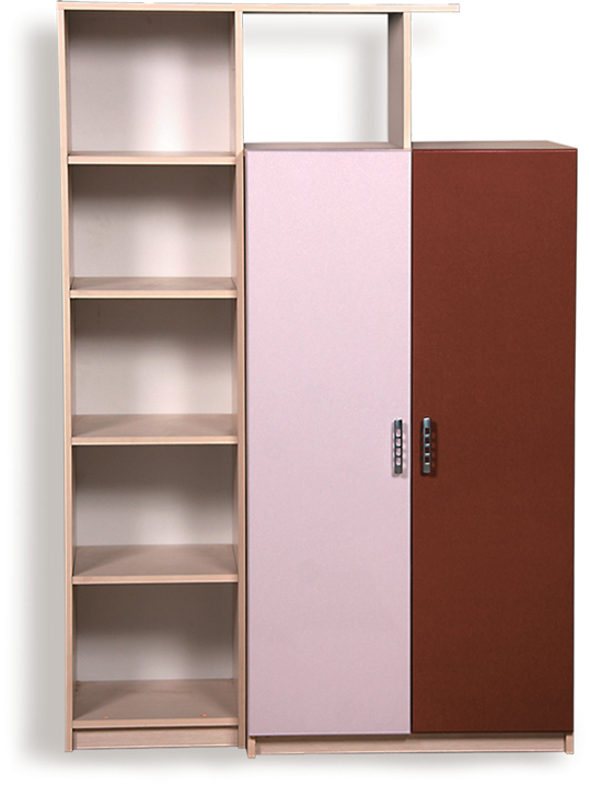 Архимед Шкаф Комбинированный А-8 МДФ (Ш-1090 х В-1590 х Г-440мм)/Разные Цвета