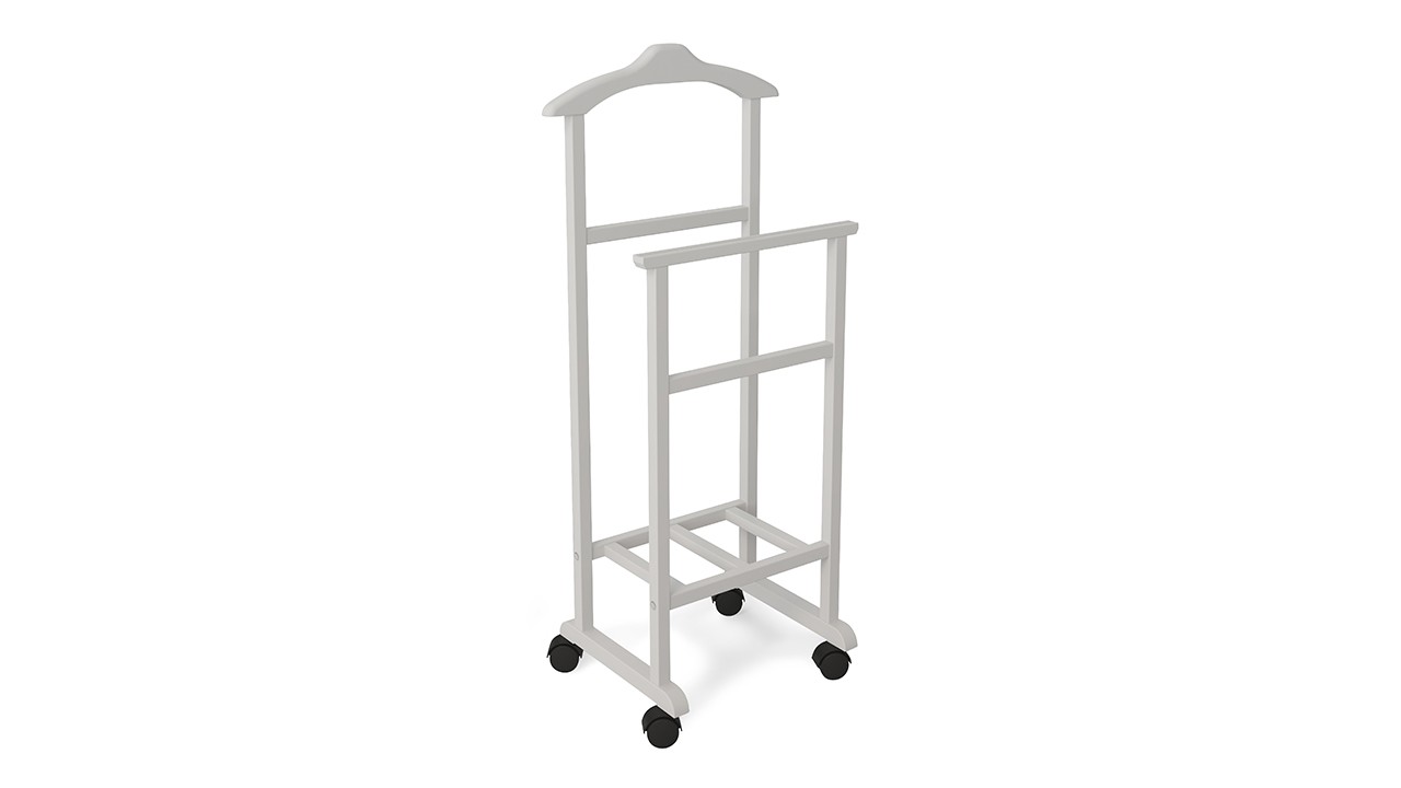 Вешалка Напольная Белая Матовая (Ш-460 мм x В-1060 мм x Г-340 мм)