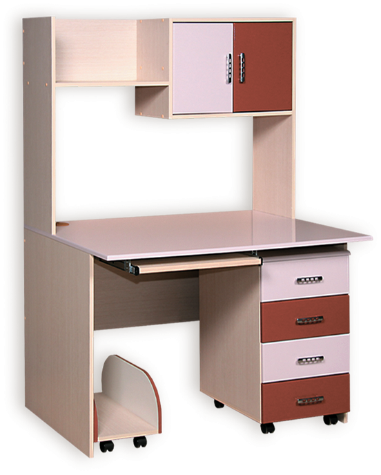 Архимед Стол Письменный А-3 МДФ (Ш-1120 х В-1590 х 640 мм)/Разные Цвета
