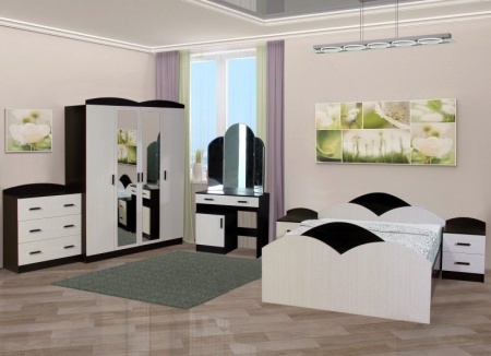 Золушка Спальный Гарнитур ЛДСП с Матрасом в Подарок/Разные Цвета