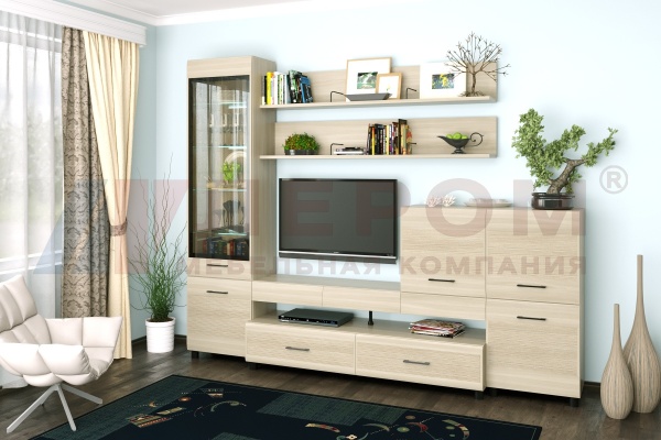 Гостиная-Стенка Камелия №5 (В-2172 х Ш-2700 х Г-452 мм)