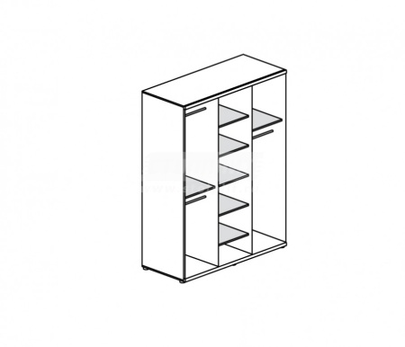 Гретта СБ-208 Шкаф 3-х дверный