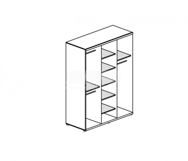Гретта СБ-208 Шкаф 3-х дверный