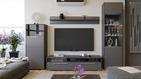 Гостиная «Наоми» №4 Разные Цвета/Ш-2732 × В-1944 × Г-440 мм