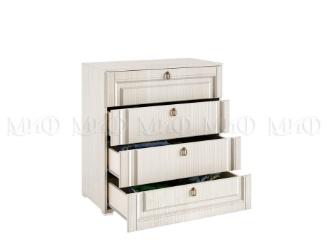 Комод Элит-1 МДФ Сандал Светлый (Ш-850 мм x В-910 мм x Г-448 мм)