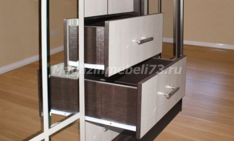 Шкаф-Купе 4-х Створчатый Витраж (Ш-1700/2000 х В-2300 х Г-560 мм)/Разные Цветы