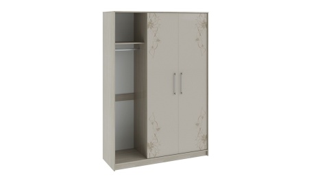 Спальный Гарнитур Мадлен №2 Ясень Шимо/Бежевый Глянец с Рисунком