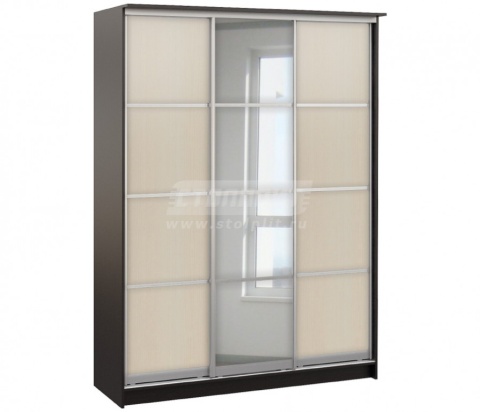 Шкаф 3-х дверный СБ-1087БП Дуб Феррара