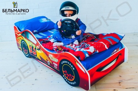 Детская кровать-тачка ТАЧКА КРАСНАЯ