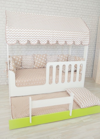 Кровать Сказка (Домик со Вторым Выдвижным Местом)/Спальное Место 800 х 1600 мм