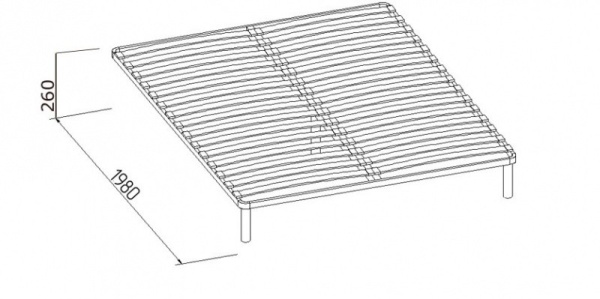 Основание Глазов универсальное с гибкими ламелями (металл)