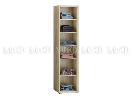 Пенал Формула МДФ Сонома/Белый Глянец (Ш-500 мм x В-2150 мм x Г-560 мм)