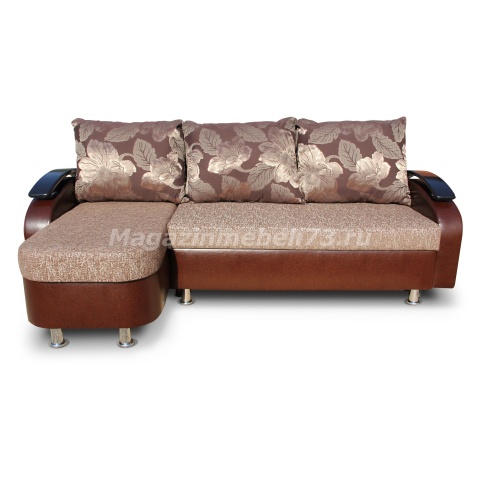 Диван Угловой/Раскладной с Ящиком для Белья (Д-2300 х Ш-1500 мм)/Разные Цвета