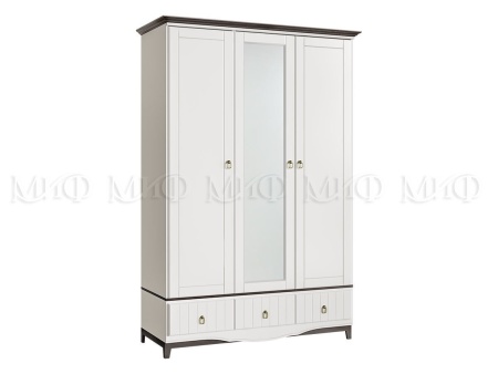 Спальный Гарнитур Виолетта МДФ Белый (Шкаф+Комод+Тумбы+Кровать)