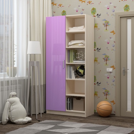 Шкаф Ириска-9 МДФ (Ш-1000 х В-2000 х Г-440 мм)/Разные Цвета