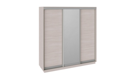 Шкаф-Купе 3-х Дверный c Зеркалом Румер Мадлен Ясень Шимо (Ш-2100 х В-2200 х Г-600 мм)