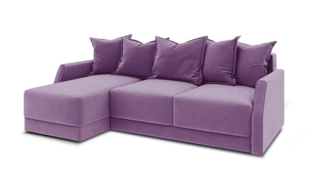 Диван Угловой Люксор Slim Т1 Разные Цвета/Д-2330 х Ш-1650 х В-830 мм