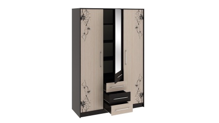 Спальный Гарнитур Мадлен №2 Венге Цаво/Дуб Белфорт с Рисунком