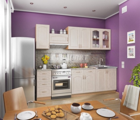 Оля Кухня Бук/МДФ Береза Роксан