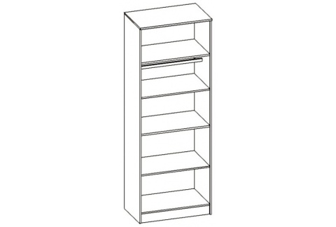 Шкаф 2-х Створчатый Каролина-7 МДФ (1,0х2,12х0,55)/Разные Цвета 