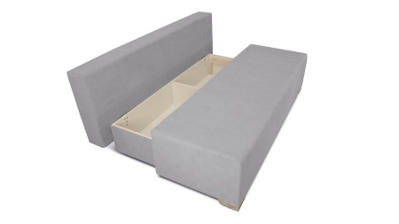Диван «Дерби» (Maserati 19 (велюр) серый, подушка Urban (велюр) Snow)/Д-1940х Ш-860х В-760мм