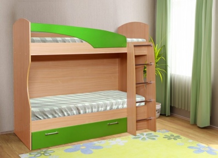 Кровать Двухъярусная /Разные Цвета