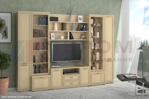 Гостиная-Стенка Карина-07 (В-2224 х Ш-3060 х Г-448 мм)