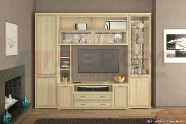 Гостиная-Стенка Карина-09 (В-2224 х Ш-2700 х Г-448)
