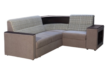 Угловой Диван с Полками Магнолия №1/Разные Цвета Ш-2570 х Г-1900 х В-960 мм