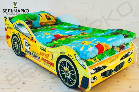 Детская кровать-тачка ПЛАМЯ