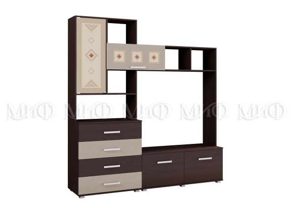 Гостиная Бостон №2 (Ш-2800 мм x В-2120 мм x Г-470 мм)/Разные Цвета