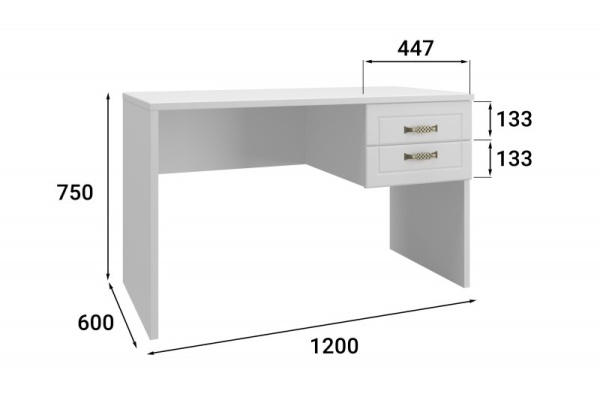 Письменный стол Монблан МБ-71К
